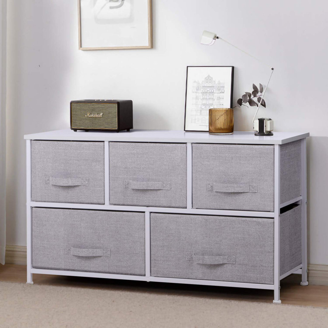 Flueller 5 Drawers 100cm W Chest of Drawers