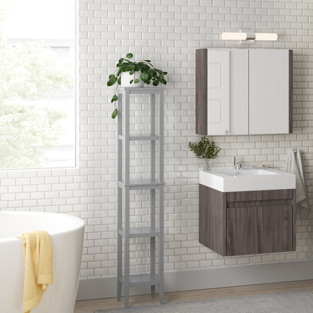 30.99Cm W x 158.19Cm H x 25.3Cm D Free-Standing Bathroom Shelves