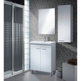 Free Shipping on Modern White & Rose Gold Slim Bathroom Storage Cabinet  Freestanding Toilet Paper Holder｜Homary