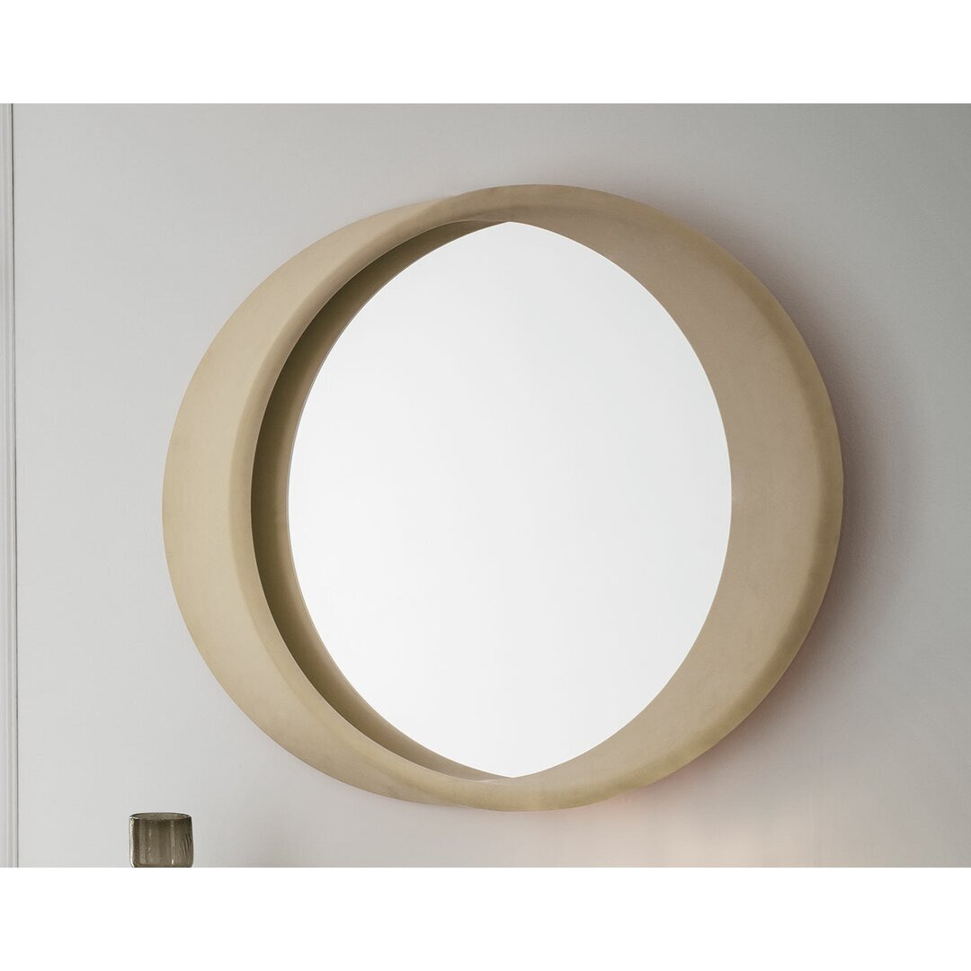 Alkire Oval Wood Framed Wall Mounted Accent Mirror