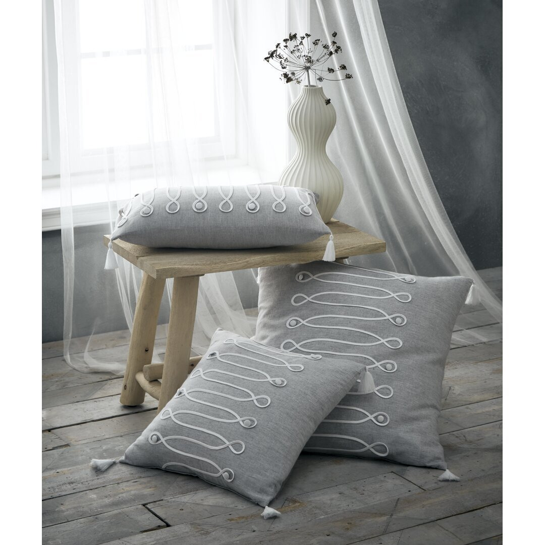 Astros Pure Cotton Knitted Cushion with Luxury Feather Filling