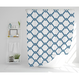 August 2 Piece Polyester Shower Curtain Set