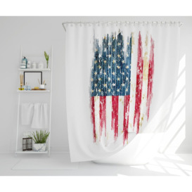 Frisbee Polyester Shower Curtain