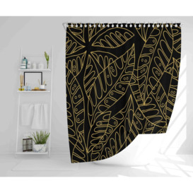 Noni 2 Piece Polyester Shower Curtain Set