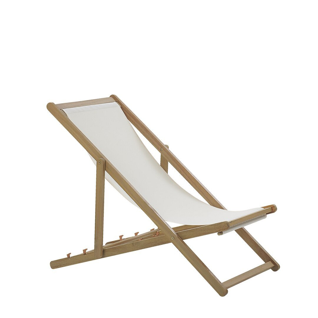 Wooden Folding Deck Chair Light Iolo