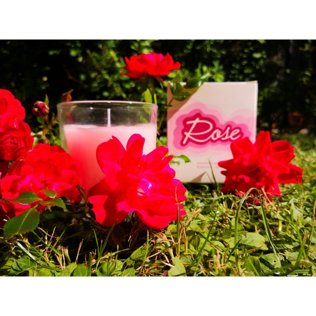 Rose Scented Jar Candle