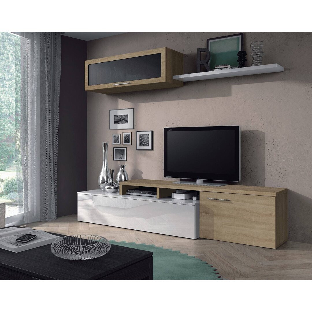 Bayles Storage Wall Chino, TV Stand For Living Room, Reversible Composition, Corner Lounge Set