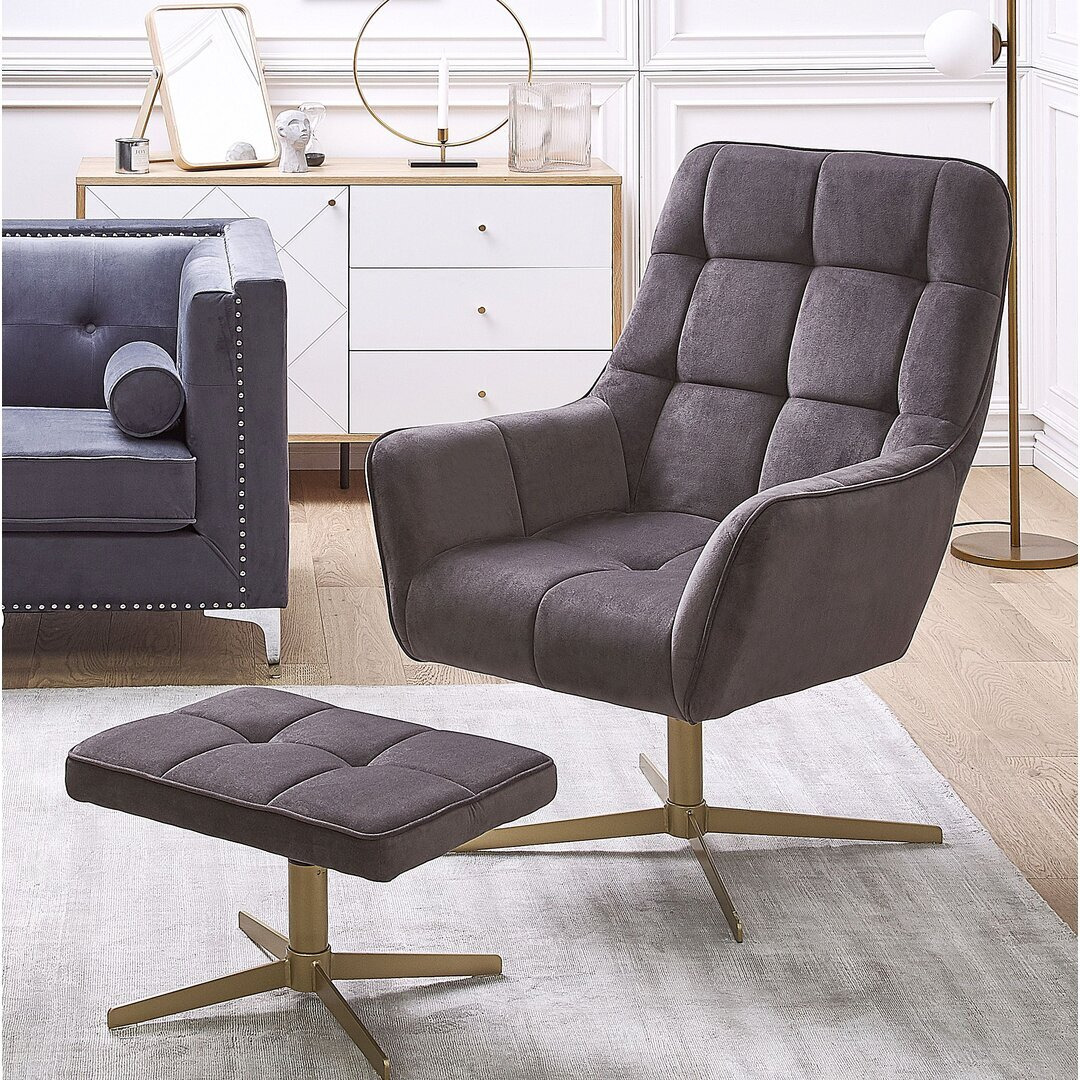 Jadyn Swivel Lounge Chair and Footstool