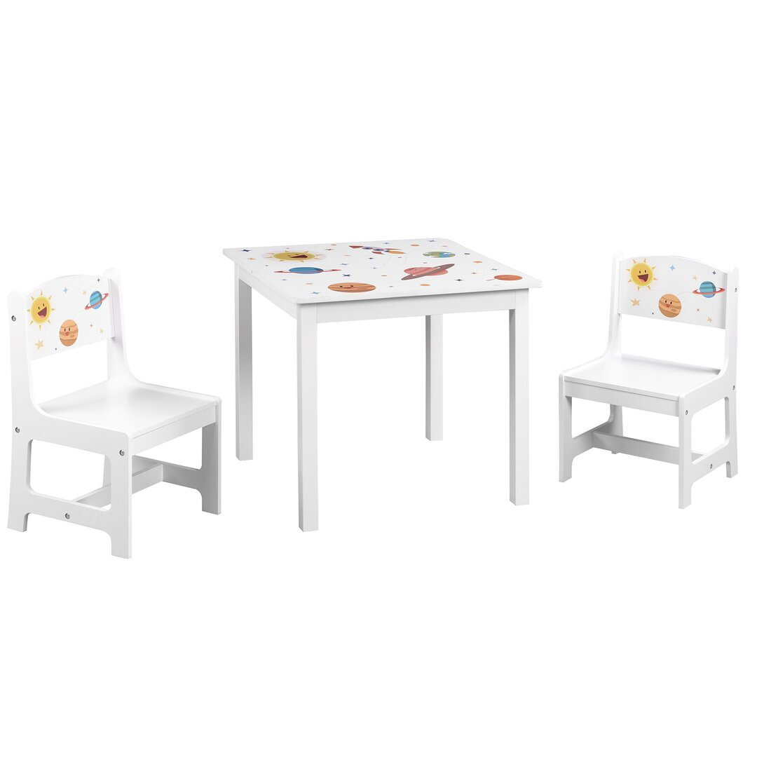 Majewski Children's 3 Piece Table and Chair Set