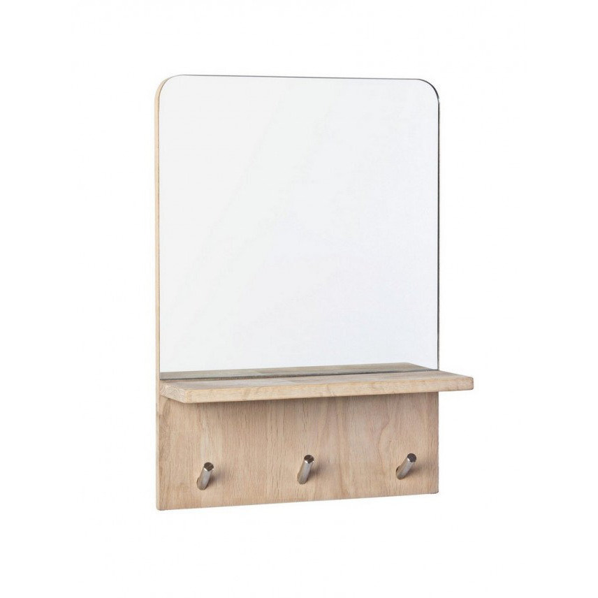 Graham Framed Wall Mounted Mirror in Natural