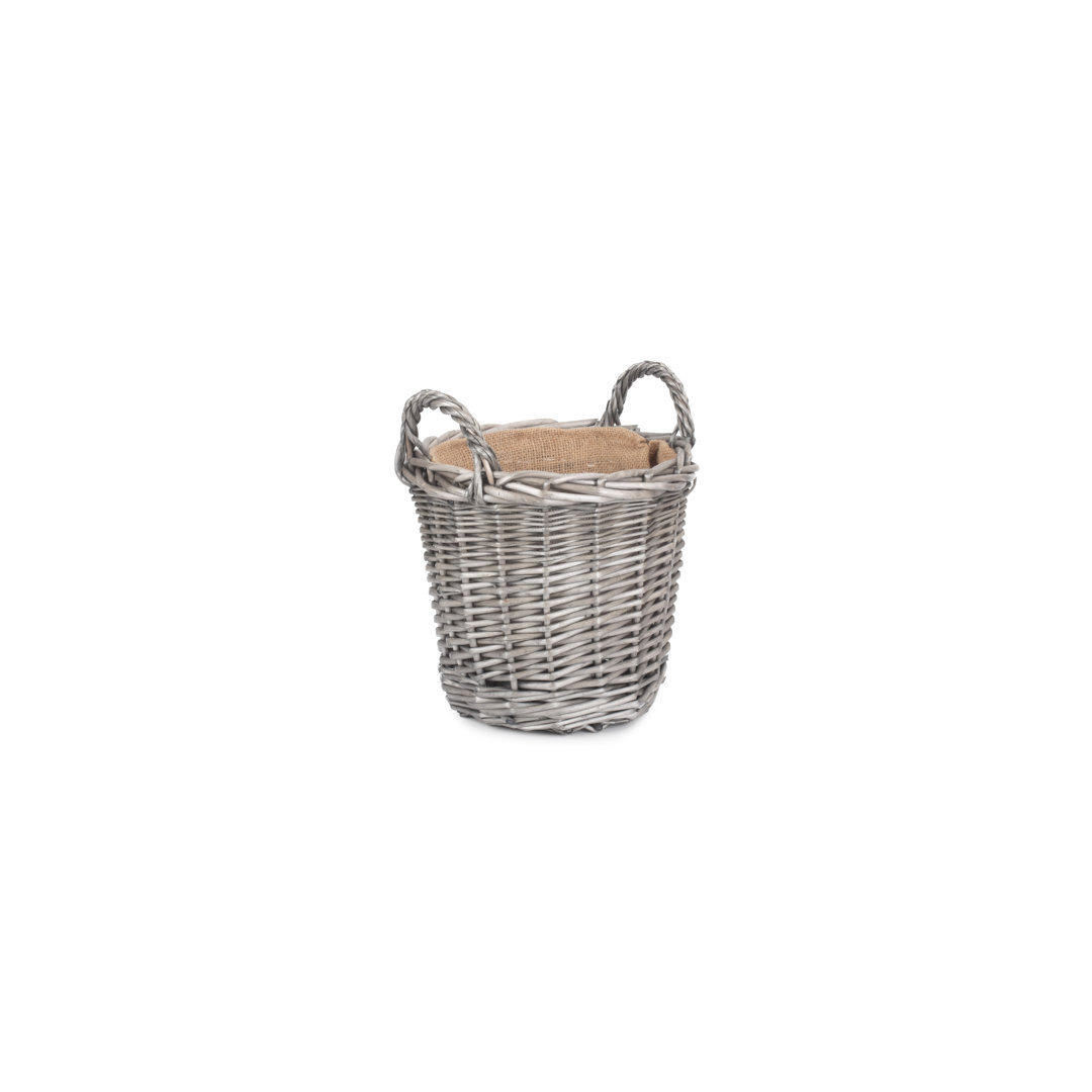 Wicker Lined Planter Basket