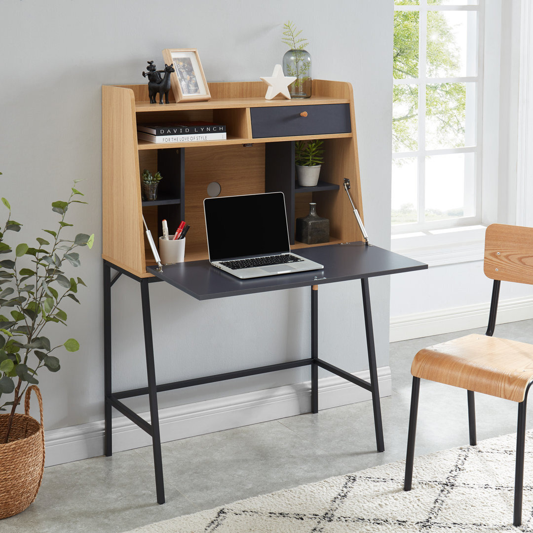 Issys 90Cm W Rectangular Secretary Desk