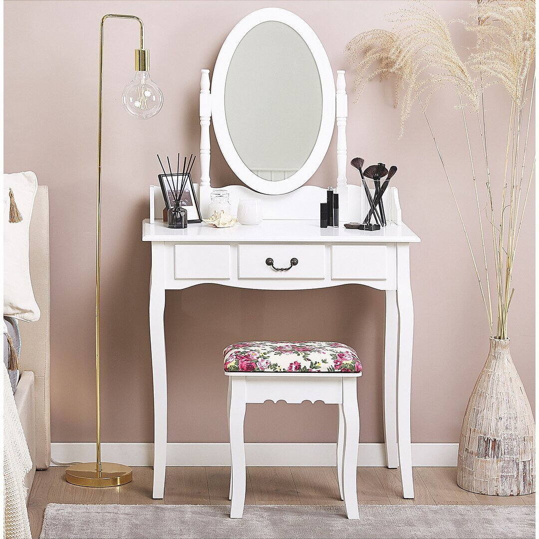 Dones Dressing Table Set with Mirror