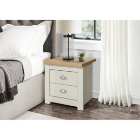 Napanoch 2 Drawer Bedside Table