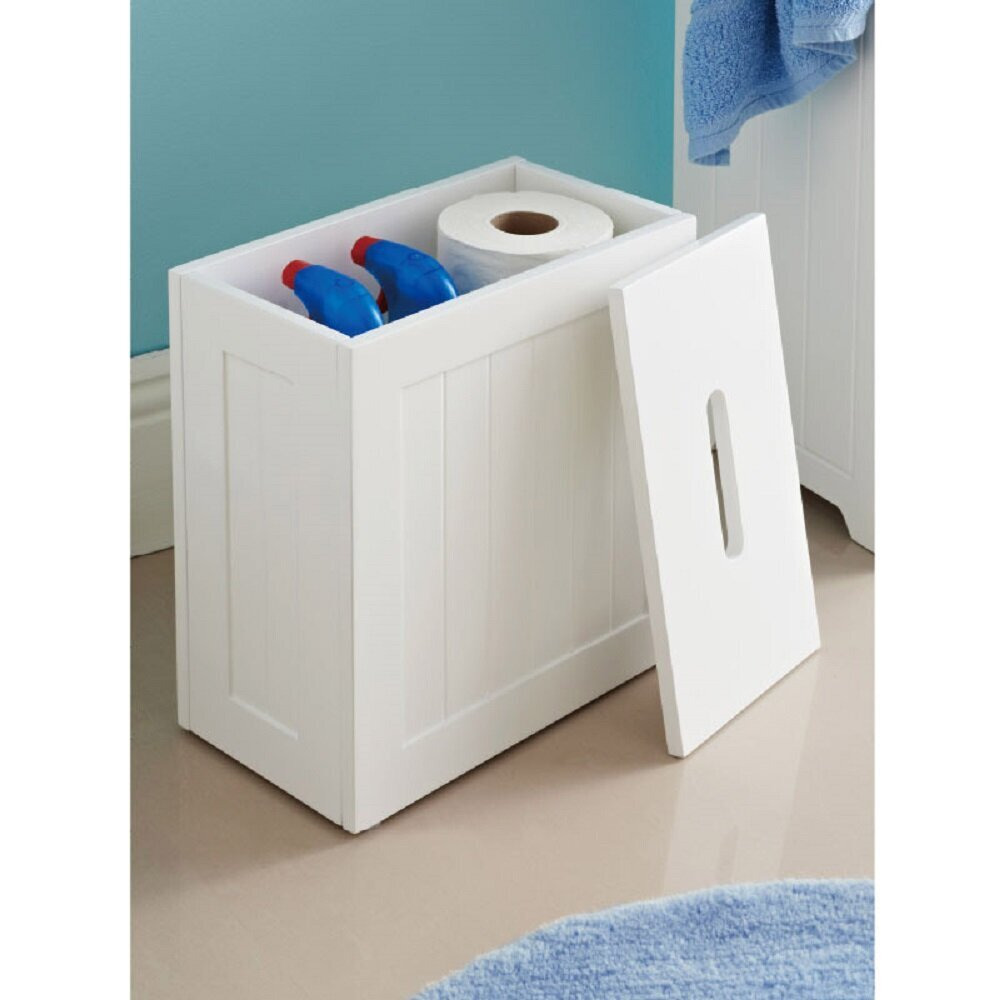 Small Toilet Cleaning Storage Tidy Manufactured Wood Box