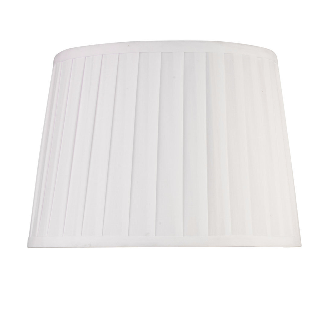 Queenswood 30cm Cotton Pleased Drum Table Lamp Shade