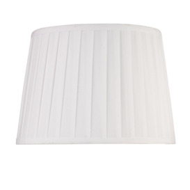 Queenswood 30cm Cotton Pleased Drum Table Lamp Shade