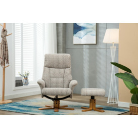 Catalina Manual Swivel Recliner with Footstool