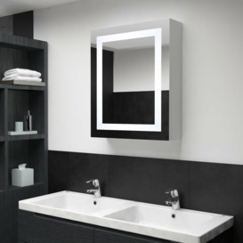 Ivy Bronx LED Bathroom Mirror Cabinet 50X13x70 Cm