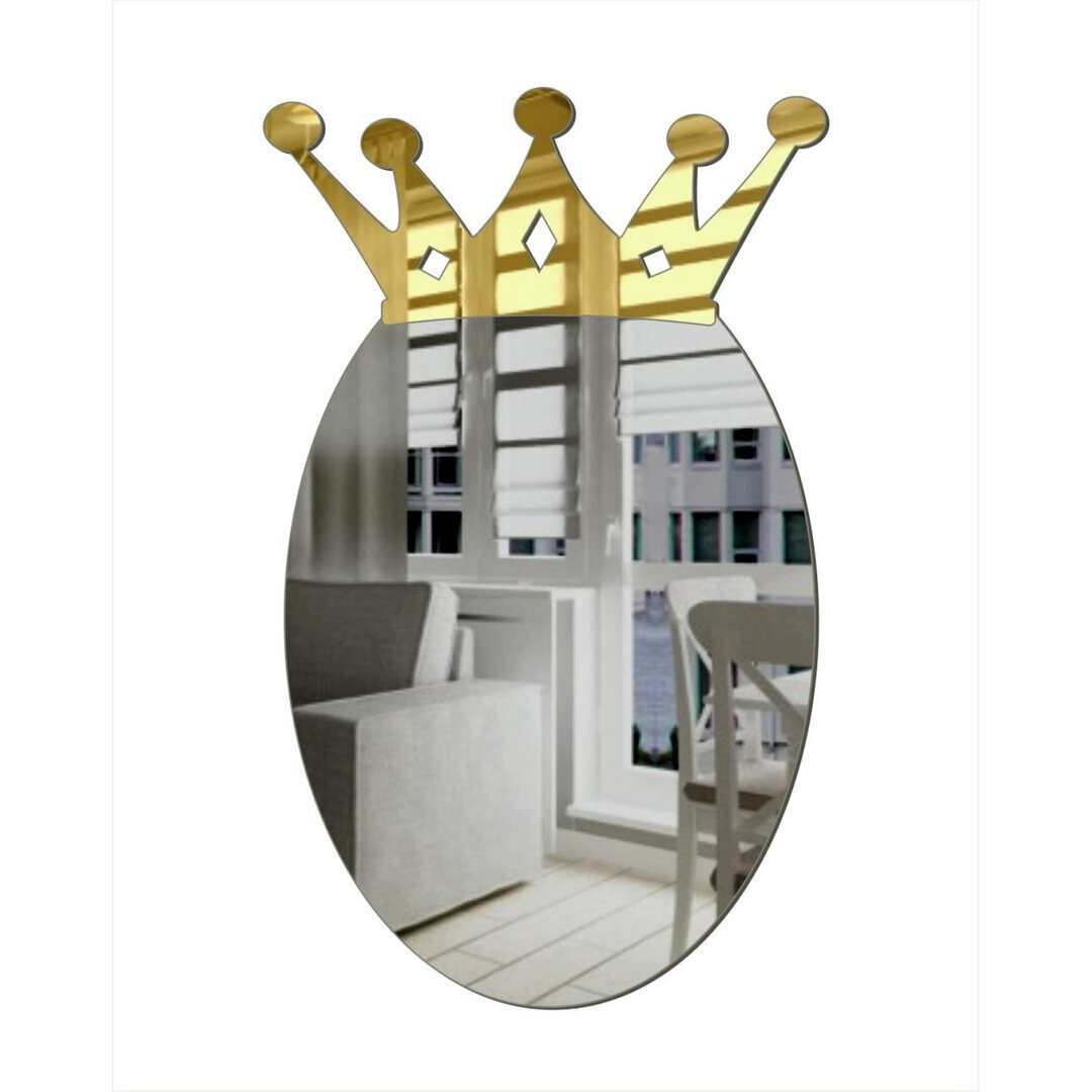 Decorative Oval Acrylic Mirror In The Crown