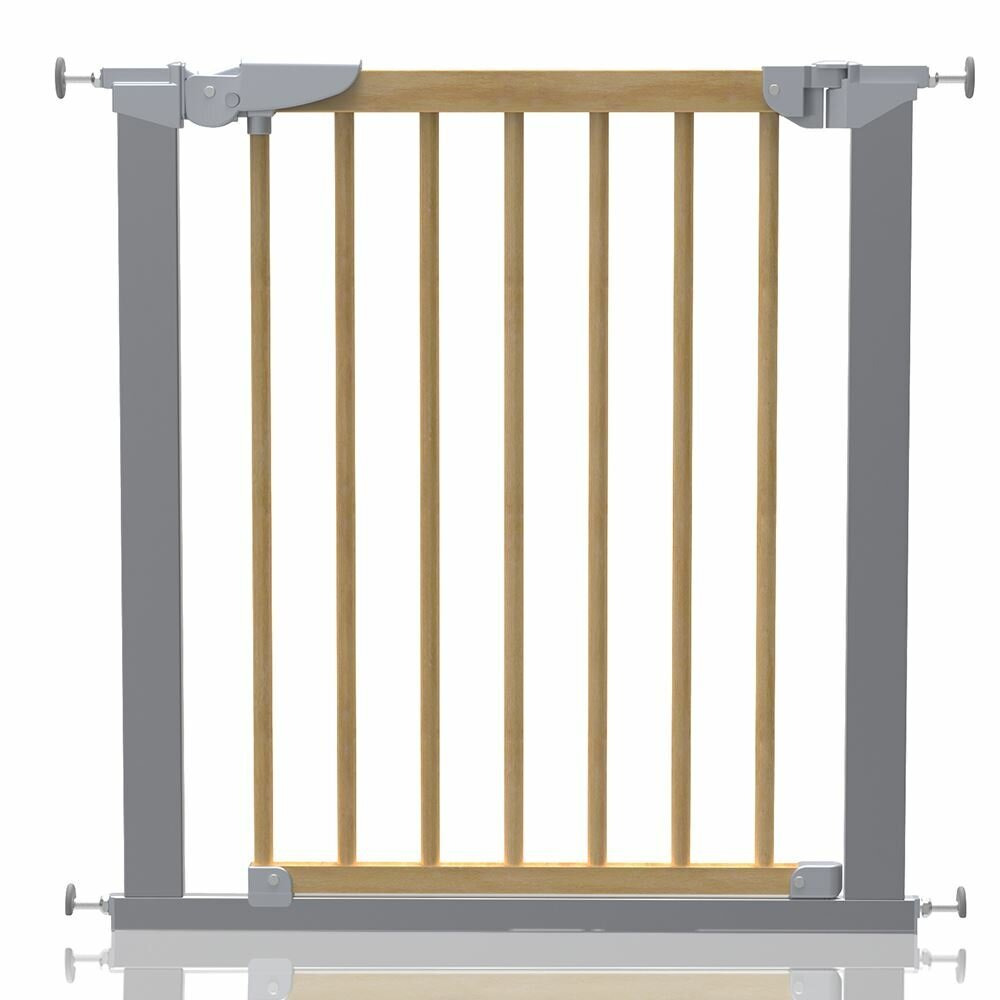 Beechwood and Metal Safety Baby Gate