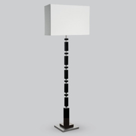 Amirr 157 cm Crystal Nickel Floor Lamp Amirr