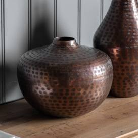 Biston Bronze 19Cm Metal Table Vase