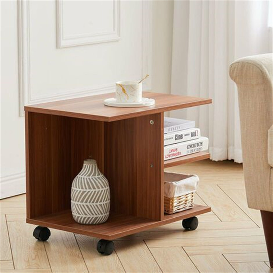 Channer Wheel Coffee Table with Storage