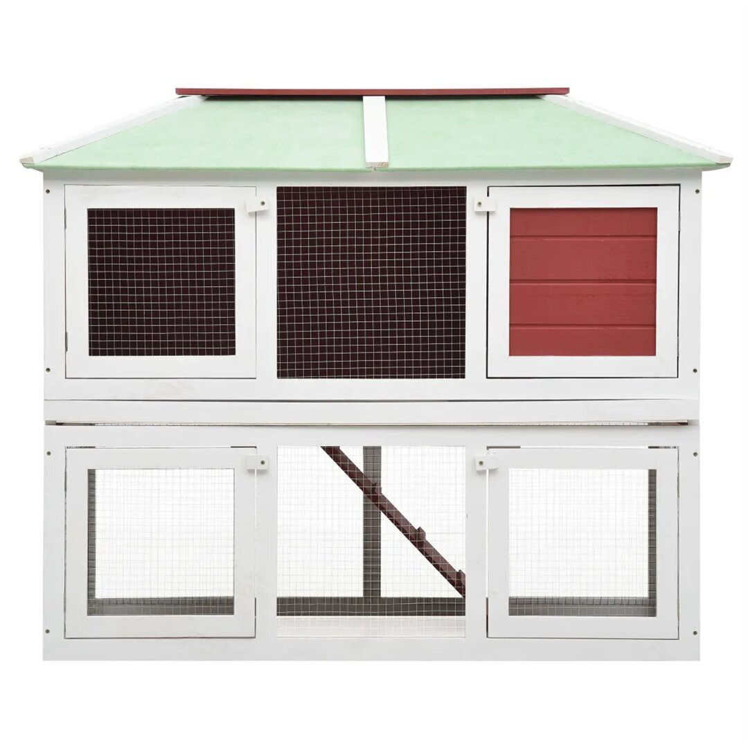 Curtin Weather Resistant Rabbit Hutch with Ramp