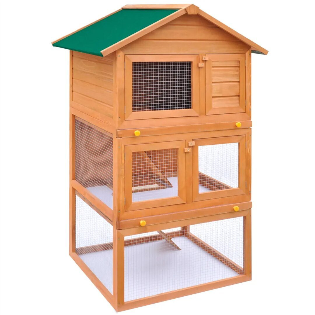 Cunha Weather Resistant Rabbit Hutch with Ramp