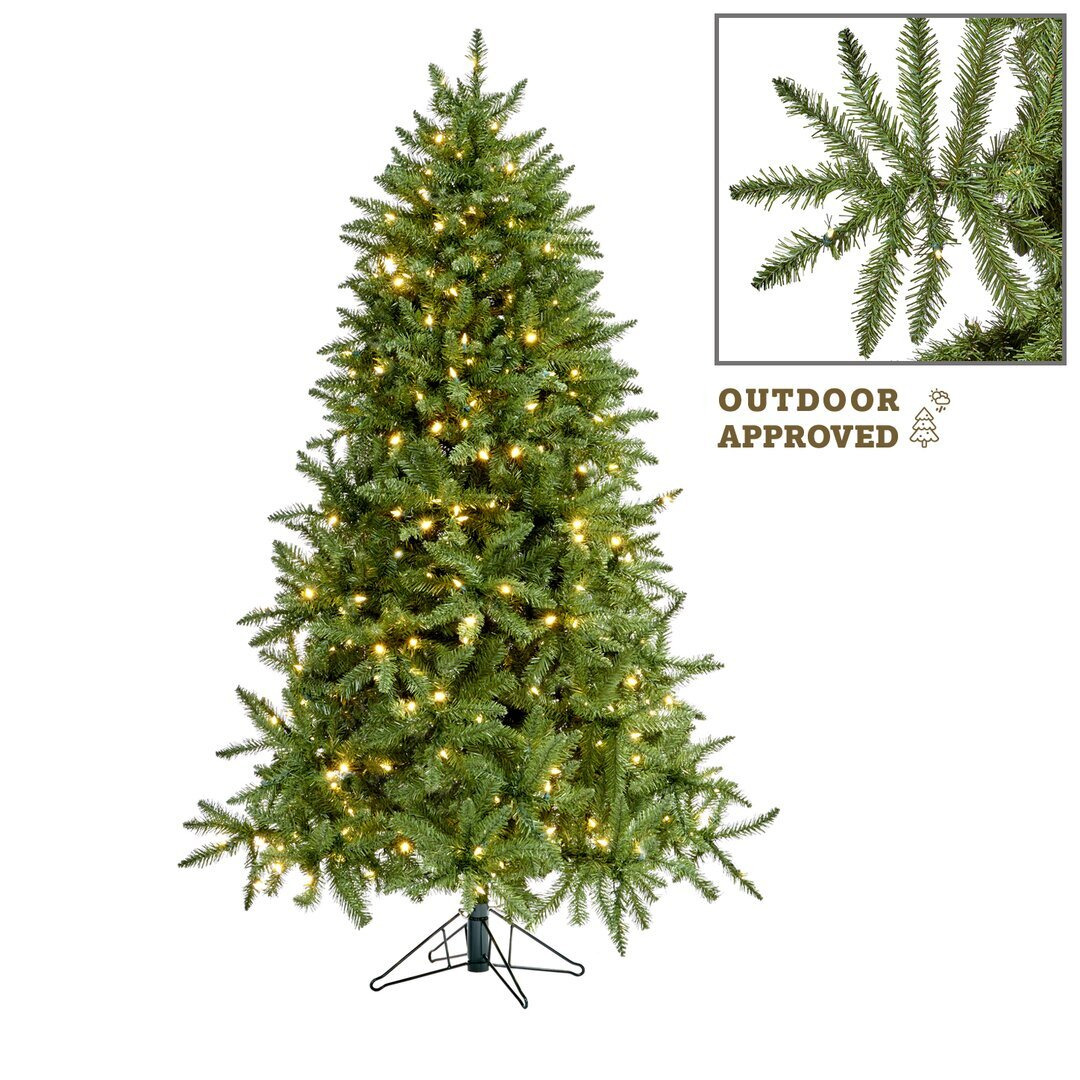 6ft Green Pine Artificial Christmas Tree with 400 Clear/White Lights