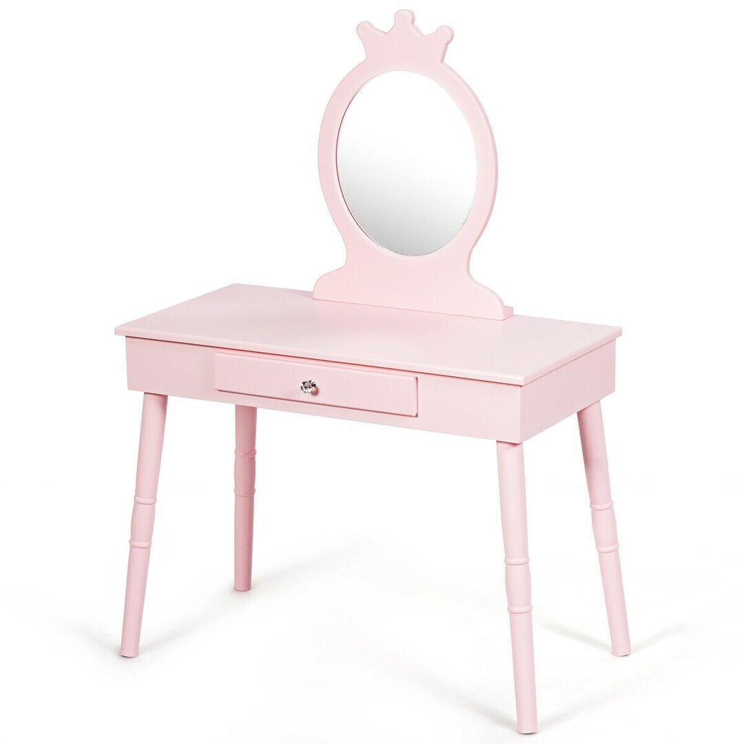 Kaycee Kids Dressing Table Set with Mirror