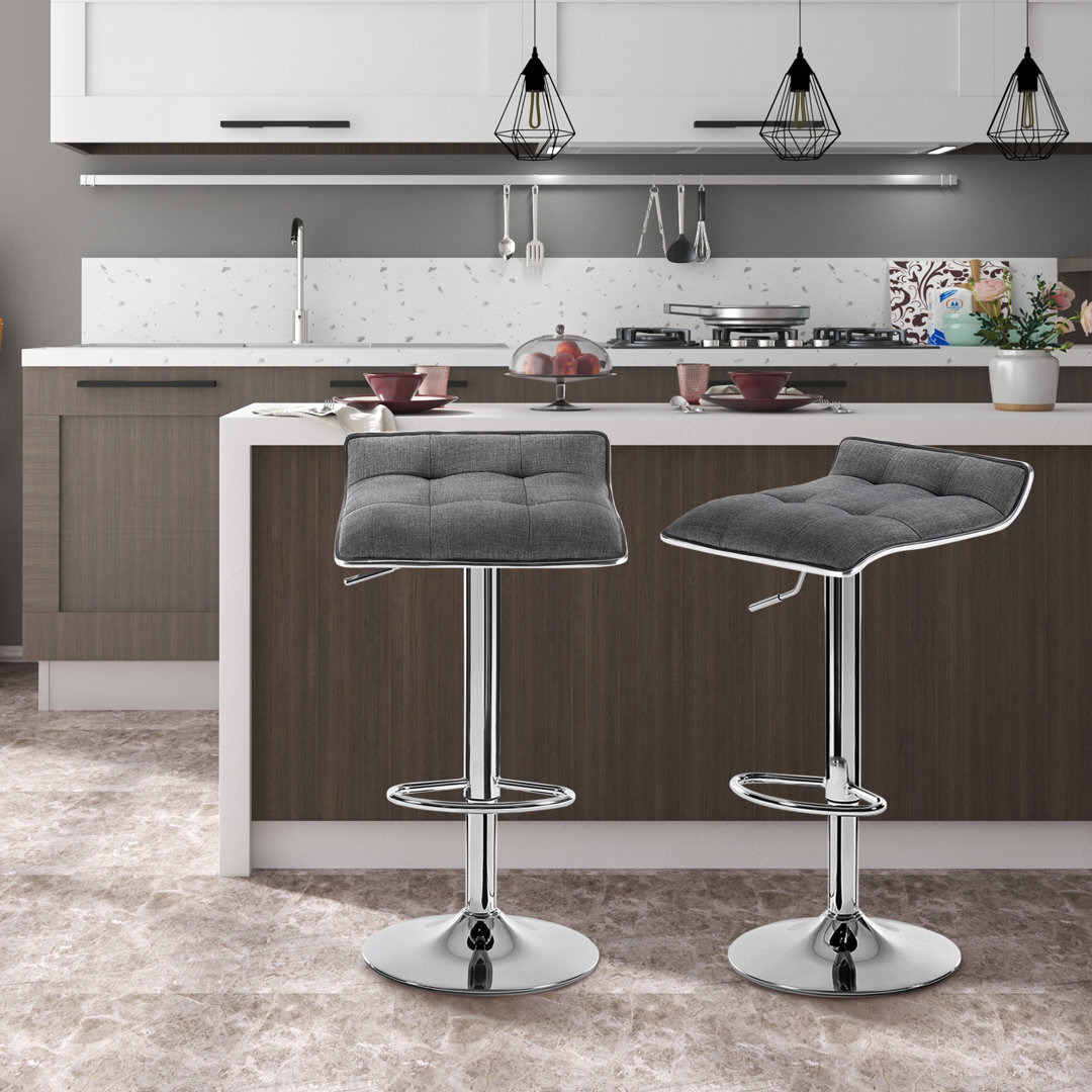 Padula height-adjustable bar stool