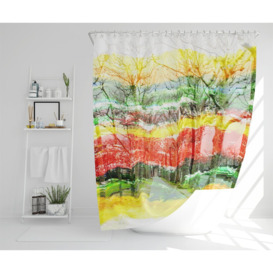 Dimos Polyester Shower Curtain Set