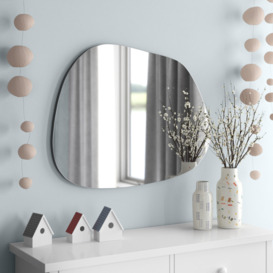 Erwann Novelty Wood Framed Wall Mounted Accent Mirror in White