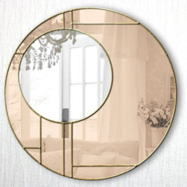 Stapp Round Metal Framed Wall Mounted Accent Mirror in Silver