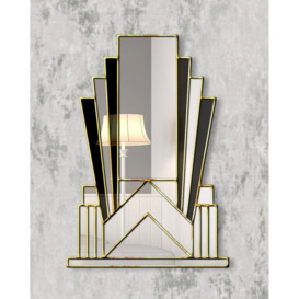Stanger Metal Framed Wall Mounted Accent Mirror in Gold