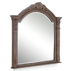 Kendricks Wood Framed Mounts to Dresser Mirror in Brown