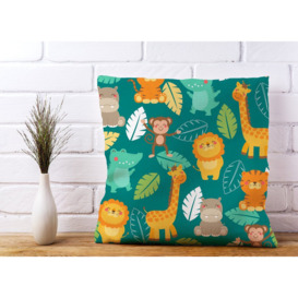 Kellyville Jungle Animals Scatter Cushion with Filling
