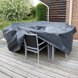 Nature Garden Patio Furniture Cover Protector UV-resistant PE Dark Grey