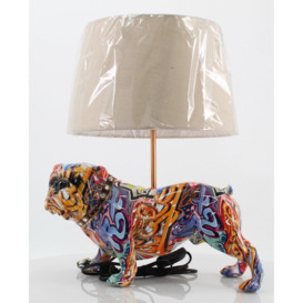 Cardin 38Cm Multicolour Table Lamp with Outlet