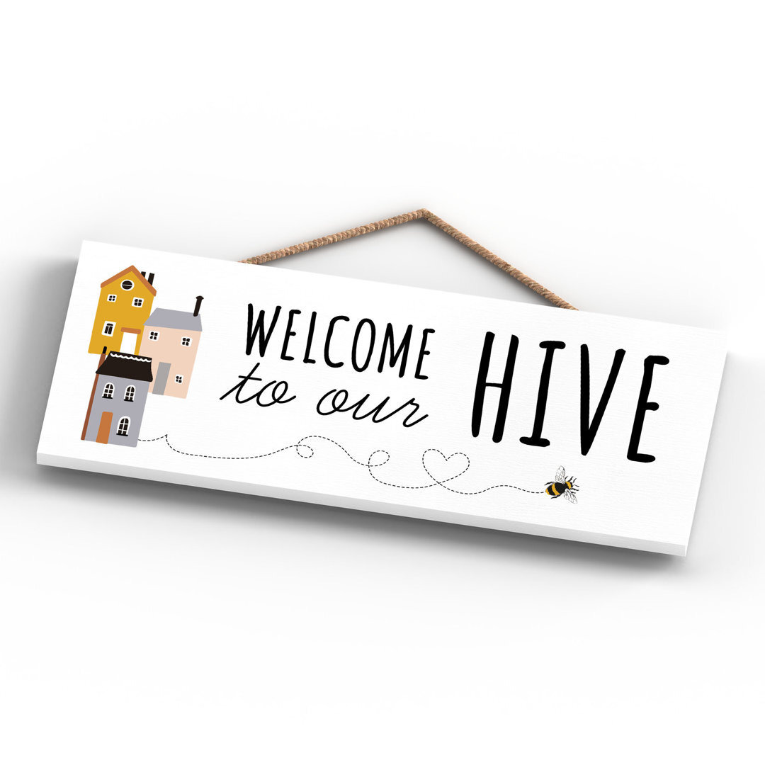 Bee Welcome to Our Hive Wall DÃ©cor