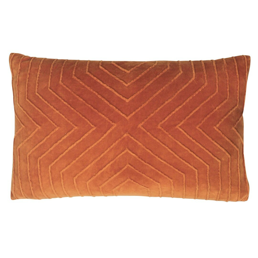 Mahal Geometric Cotton Polyester Filled Cushion
