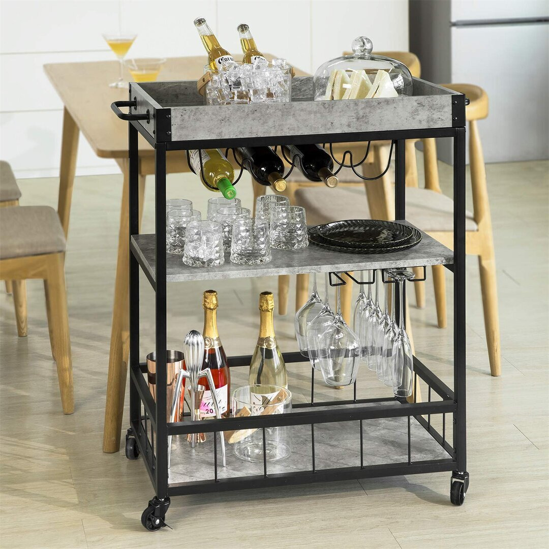Telluride 79 Cm Kitchen Trolley with Locking Wheels