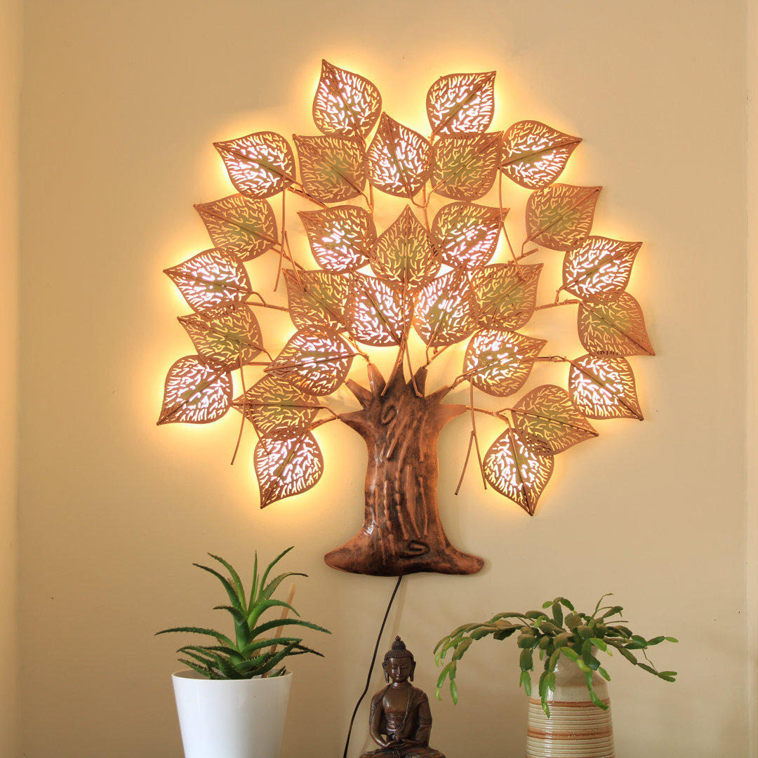 Bodhi Metal Tree with Light Wall DÃ©cor