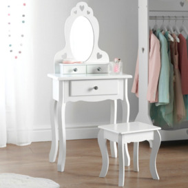 Sweetheart Collection Kids 3 - 7 Dressing Table Set with Mirror