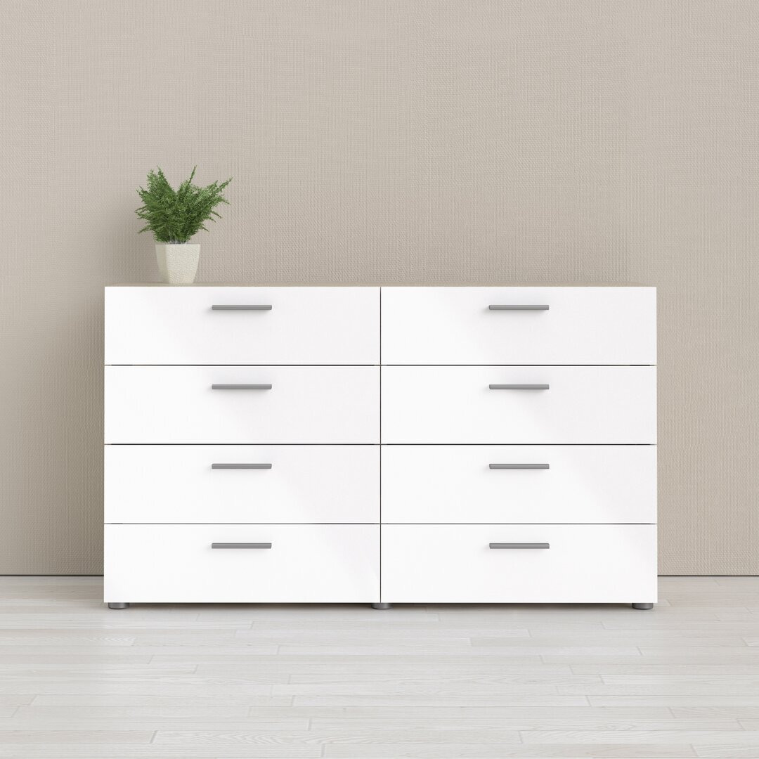 Bev 8 Drawer 140Cm W Chest of Drawers