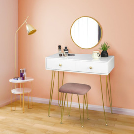 Lesli Dressing Table Set with Mirror