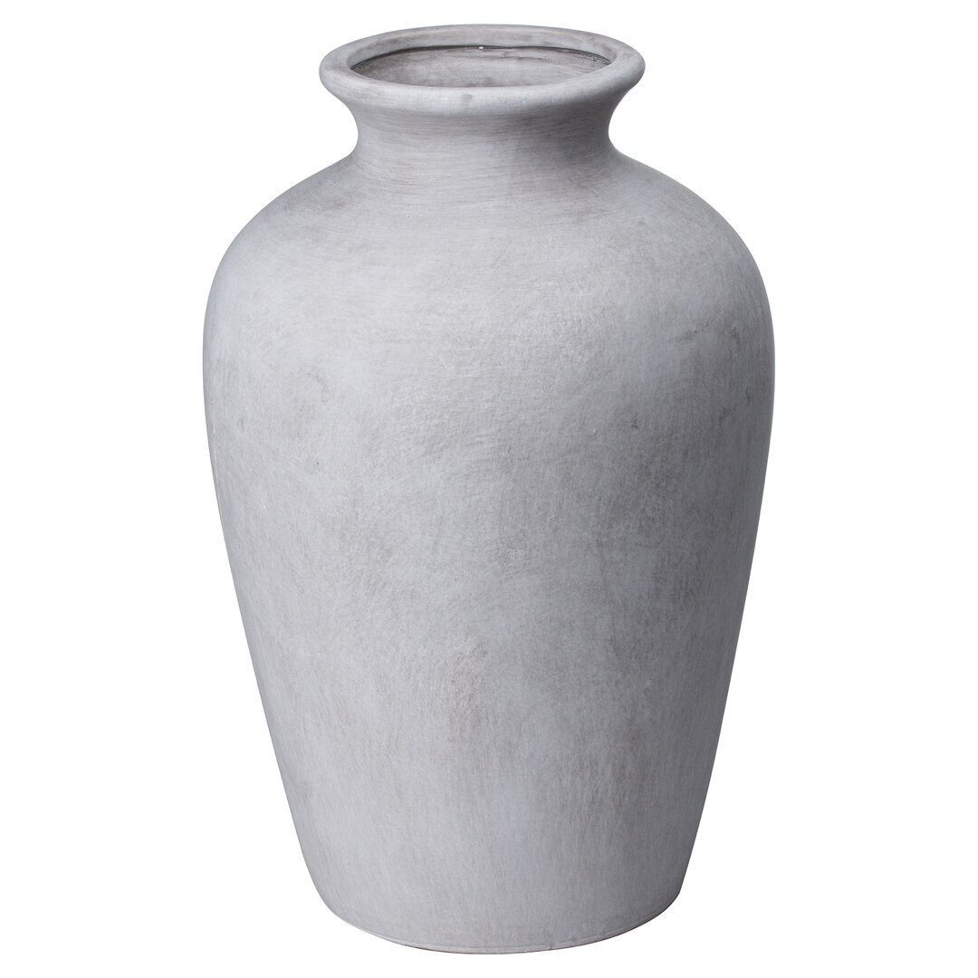 Guiliaine Light Grey 33Cm Ceramic Table Vase