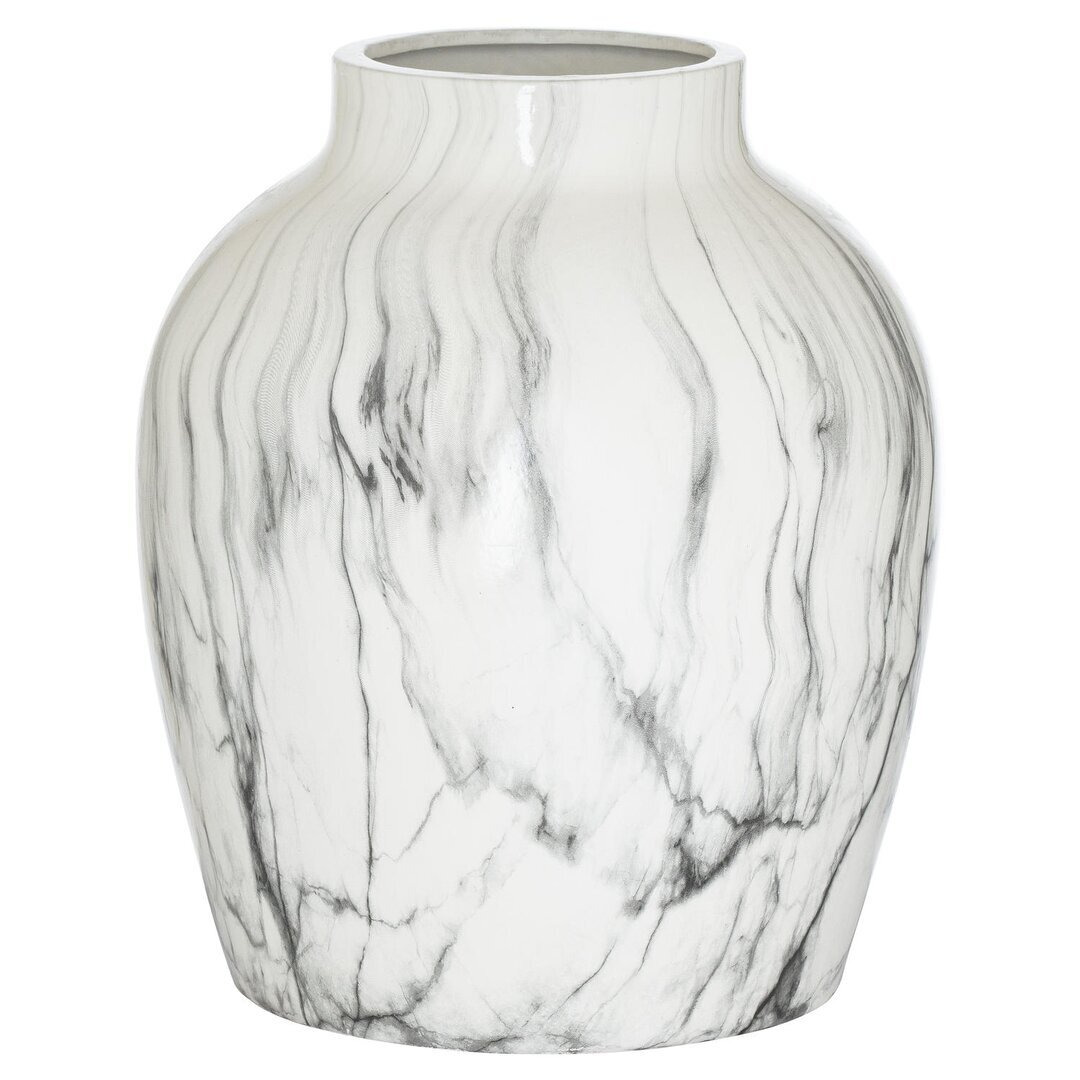 Hadi Ivory/Grey 36Cm Ceramic Table Vase